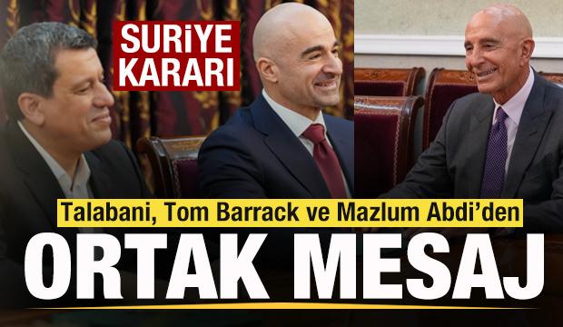 KYB lideri Talabani, Tom Barrack ve Mazlum Abdi ile g&ouml;r&uuml;şt&uuml;!  Son dakika Suriye a&ccedil;ıklaması