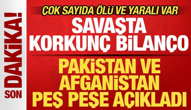 Pakistan ve Afganistan peş peşe a&ccedil;ıkladı! Savaşta korkun&ccedil; bilan&ccedil;o! &Ccedil;ok sayıda &ouml;l&uuml; var