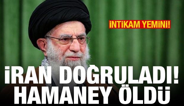 Son dakika haberi! İran resmen a&ccedil;ıkladı: Hamaney &ouml;ld&uuml;