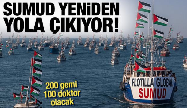 Sumud Filosu yeniden yola &ccedil;ıkıyor! 200 gemi 1000 doktor yer alacak