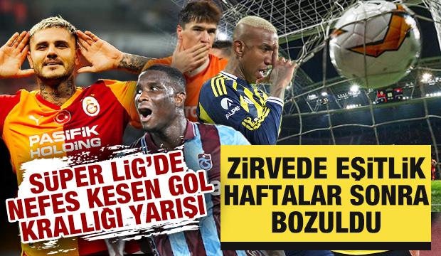 S&uuml;per Lig'de nefes kesen gol krallığı yarışı! Zirvede haftalar sonra eşitlik bozuldu