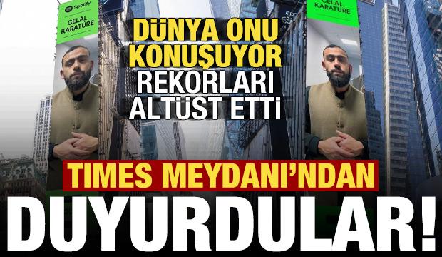 Times Meydanı'nda bir T&uuml;rk yıldızı: Celal Karat&uuml;re d&uuml;nyayı sallamaya devam diyor! 