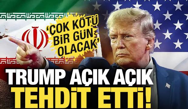 Trump'tan İran'a yeni tehdit: "Anlaşma olmazsa &ccedil;ok k&ouml;t&uuml; bir g&uuml;n olacak"