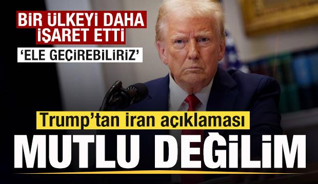 Trump'tan son dakika İran a&ccedil;ıklaması! Bir &uuml;lkeyi daha işaret etti: Ele ge&ccedil;irebiliriz