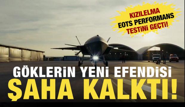 T&uuml;rkiye'nin insansız savaş u&ccedil;ağı KIZILELMA EOTS testini de ge&ccedil;ti