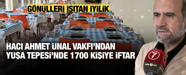 Yuşa Tepesi'nde 1700 kişilik iftar: Ramazan'da g&ouml;n&uuml;lleri ısıtan hizmet