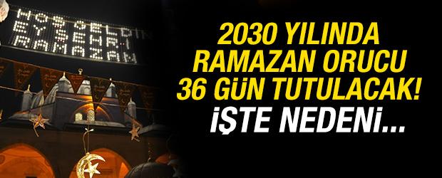 2030&rsquo;da &ccedil;ifte Ramazan: Aynı yılda 36 g&uuml;n oru&ccedil; tutulacak