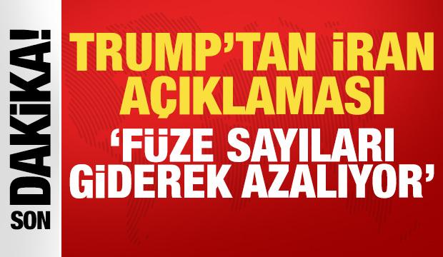 ABD Başkanı Donald Trump'tan son dakika a&ccedil;ıklama: F&uuml;ze sayıları azalıyor