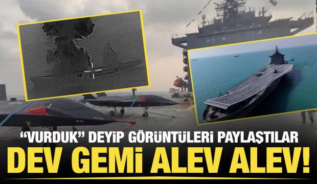 ABD ordusu, İran'a ait bir İHA gemisinin vurulduğunu a&ccedil;ıkladı