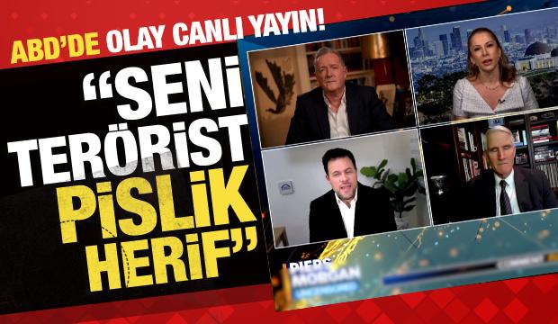 ABD'li gazeteciden canlı yayında sert tepki: Sen ter&ouml;rist bir pisliksin