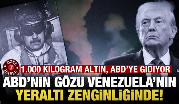 ABD'nin g&ouml;z&uuml; Venezuela'nın yeraltı zenginliğinde! Tam 1.000 kilogram altın ABD'ye gidiyor