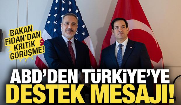 Bakan Fidan, Marco Rubio ile g&ouml;r&uuml;şt&uuml;' 'T&uuml;rkiye'ye desteğimiz tam'
