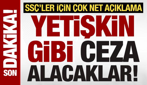 Bakan G&uuml;rlek: Su&ccedil;a s&uuml;r&uuml;klenen &ccedil;ocuklar yetişkinler gibi cezalandırılacak