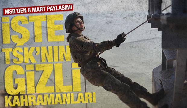 Bakanlıktan kadın askerlerin fedakarlığına &ouml;zel vurgu