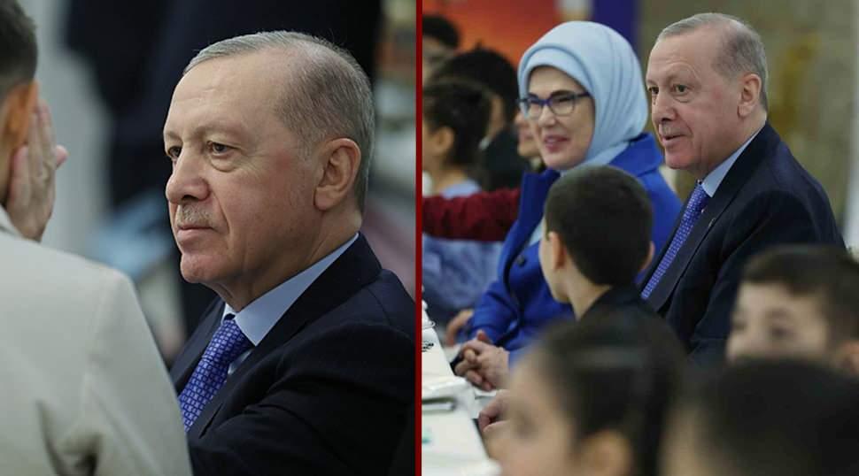 Başkan Erdoğan ve eşi Emine Erdoğan devlet himayesindeki &ccedil;ocuklarla iftarda buluştu