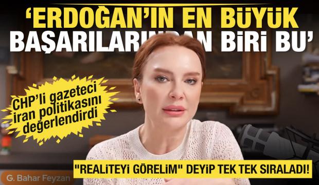 CHP'li gazeteci Bahar Feyzan: T&uuml;rkiye'de biz g&uuml;vendeyiz; kime kredi &ccedil;ıkarsa &ccedil;ıksın