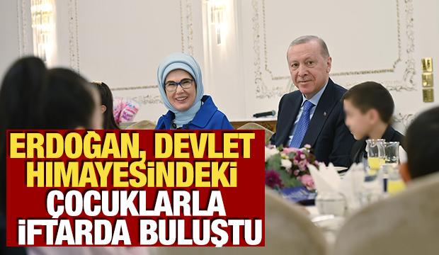 Cumhurbaşkanı Erdoğan, devlet himayesindeki &ccedil;ocuklarla iftarda bir araya geldi