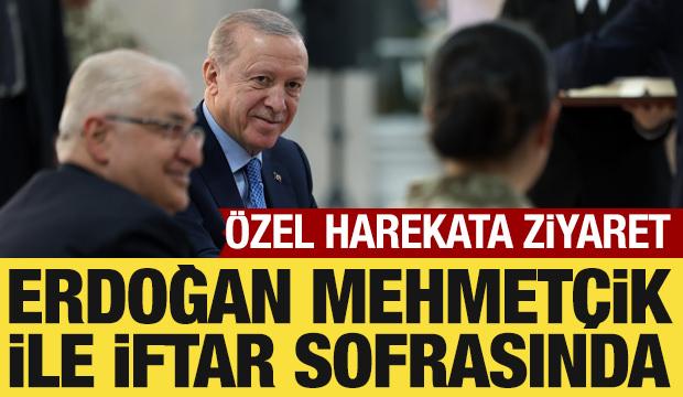 Cumhurbaşkanı Erdoğan, Mehmet&ccedil;ik ile beraber iftar yaptı