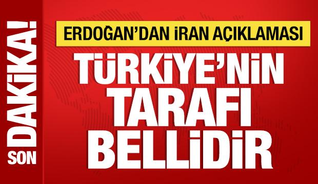 Cumhurbaşkanı Erdoğan: T&uuml;rkiye'nin tarafı bellidir!