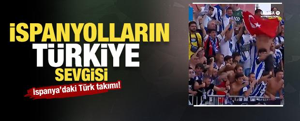 Deportivo trib&uuml;nlerinde T&uuml;rkiye sevgisi!