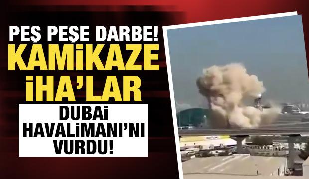 Dubai Havalimanı İran tarafında g&ouml;nderilen kamikaze İHA'lar ile hedef alındı