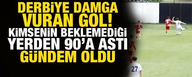Gen&ccedil; oyuncudan derbide muhteşem gol! Sosyal medyada g&uuml;ndem oldu