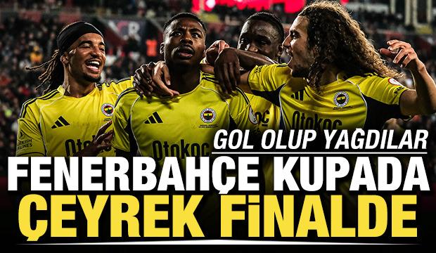 Gol olup yağdılar! Fenerbah&ccedil;e, T&uuml;rkiye Kupası'nda &ccedil;eyrek finale y&uuml;kseldi