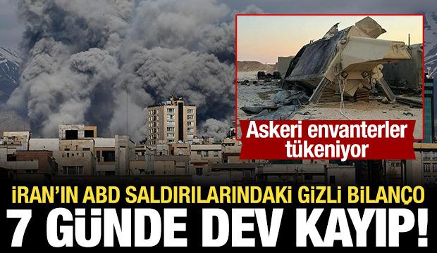 İran, ABD- İsrail savaşının gizli bilan&ccedil;osu ortaya &ccedil;ıktı: 7 g&uuml;nde dev kayıp! 
