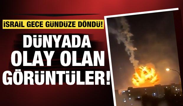 İran İsrail'e bomba yağdırdı, demir kubbe delik deşik oldu...
