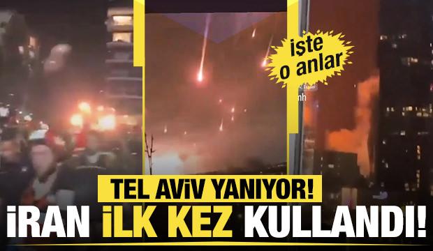 İran Tel Aviv'i ilk kez yeni nesil f&uuml;zeler ile İHA'larla vurdu