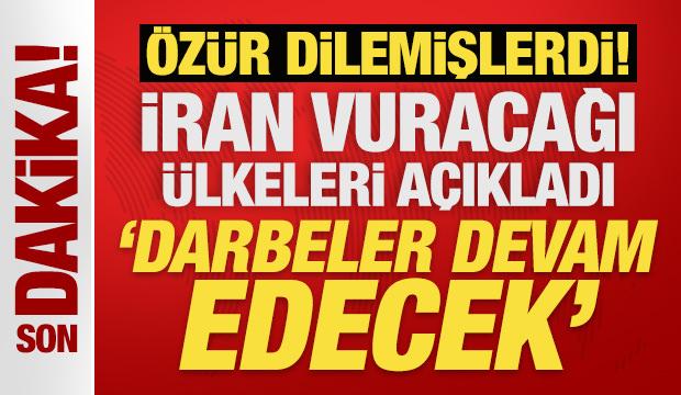 İran vuracağı &uuml;lkeleri a&ccedil;ıkladı: ABD ve Siyonist rejime darbeler devam edecek