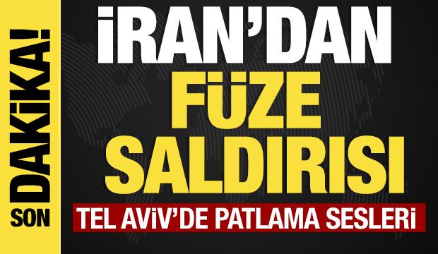 İran'dan f&uuml;ze saldırısı! Tel Aviv'de patlama sesleri! 