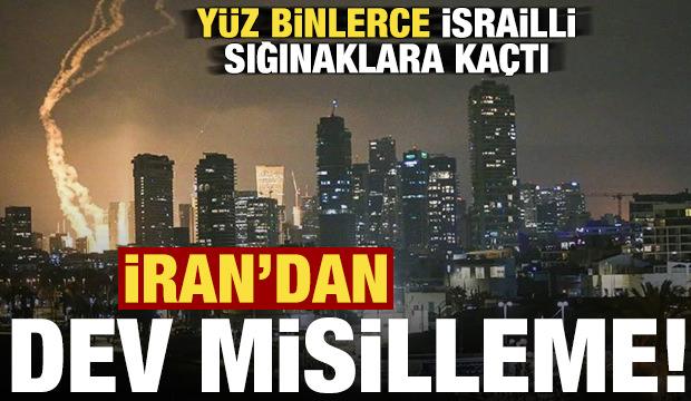 İsrail ordusu duyurdu, İran'dan dev misilleme! 100 binlerce İsrailli sığınaklara ka&ccedil;tı...