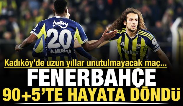 Kadık&ouml;y'de yıllarca unutulmayacak ma&ccedil;! Fenerbah&ccedil;e son dakikalarda geri d&ouml;nd&uuml;
