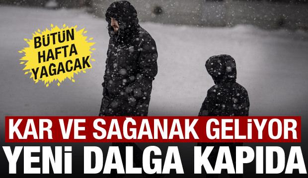 Kar ve sağanak geliyor! Meteoroloji'den yeni dalga uyarısı: Hafta boyunca yağacak