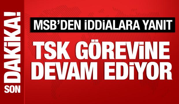 MSB'den Barış Pınarı a&ccedil;ıklaması: TSK g&ouml;revine devam ediyor