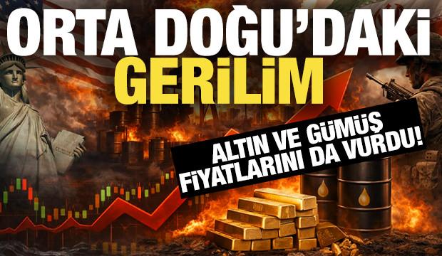 Orta Doğu'daki gerilim altın ve g&uuml;m&uuml;ş&uuml; vurdu! Altın d&uuml;şt&uuml;, g&uuml;m&uuml;ş &ccedil;akıldı!