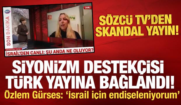 &Ouml;zlem G&uuml;rses siyonizm destek&ccedil;isi T&uuml;rk&uuml; Avcı'yı yayına bağladı