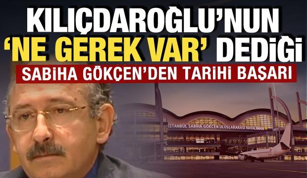 Sabiha G&ouml;k&ccedil;en&rsquo;den yeni başarı: Akıllara Kılı&ccedil;daroğlu&rsquo;nun &ldquo;Ne gerek var&rdquo; s&ouml;zlerini getirdi