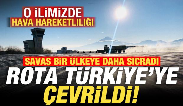 Savaş bir &uuml;lkeye daha sı&ccedil;radı, Rota T&uuml;rkiye'ye &ccedil;evrildi! O ilimizde hava hareketliliği