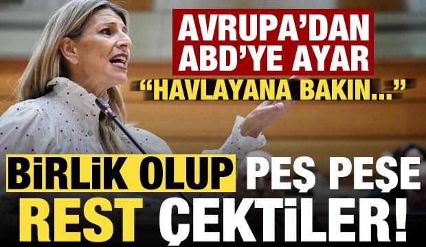 Son dakika: Avrupa'dan Trump'a peş peşe restler! Birlik oldular, sert cevap geldi...