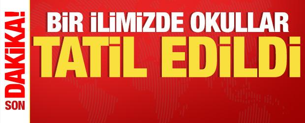 Son dakika: Bir ilimizde okullar 1 g&uuml;n tatil edildi