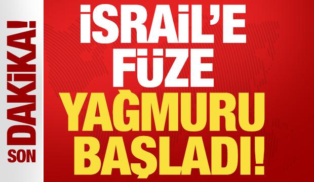 Orta Doğu alev alev! Son dakika: İsrail'e f&uuml;ze yağmuru başladı