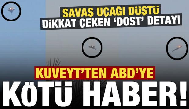 Son dakika: Kuveyt'ten ABD'ye k&ouml;t&uuml; haber! Savaş u&ccedil;ağı d&uuml;şt&uuml;, hem de...