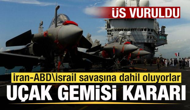 Son dakika: &Uuml;s vuruldu! Bir &uuml;lke daha savaşa dahil oluyor! U&ccedil;ak gemisi kararı