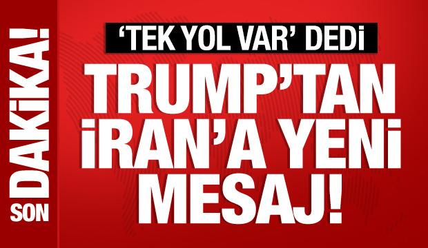 Trump: İran i&ccedil;in tek anlaşma koşulsuz teslimiyet