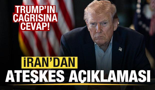 Trump'ın &ccedil;ağrısına ilk cevap! İran'dan son dakika ateşkes a&ccedil;ıklaması
