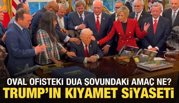 Trump&rsquo;ın Oval Ofis&rsquo;teki teolojik g&ouml;sterisi