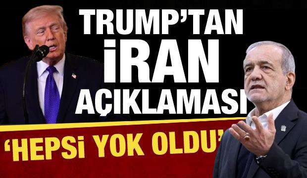 Trump'tan İran a&ccedil;ıklaması: Konuşmak istiyorlar, ge&ccedil; dedim