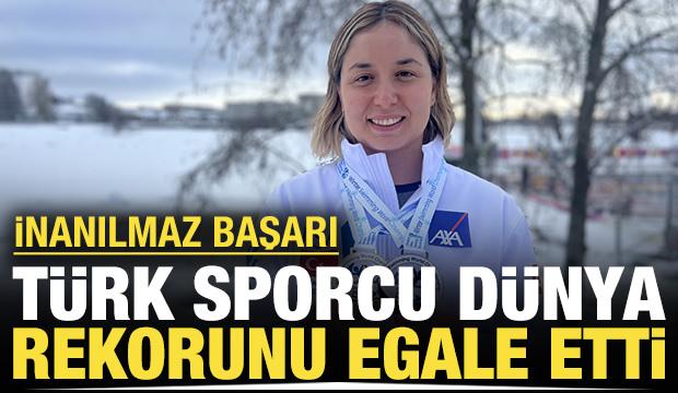 T&uuml;rk sporcu d&uuml;nya rekoru kırdı: İnanılmaz başarı